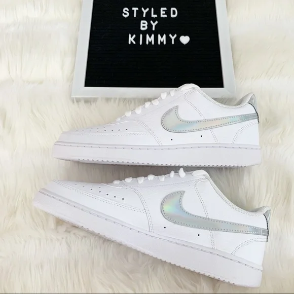 NIKE Court Sneakers White Shoes New Shoe - Picture 5 of 7